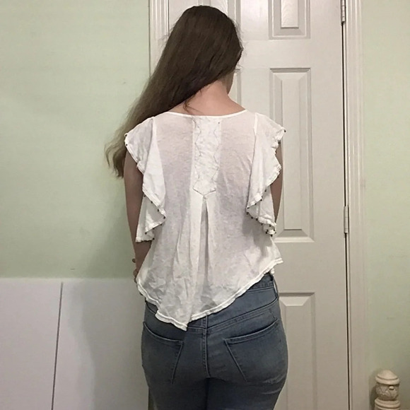 FREE PEOPLE White Tiny Bells Tank Top Size Small - Picture 6 of 6